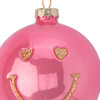 Weihnachtskugel mit Glitzer-Gesicht