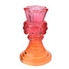 Kerzenhalter in Nussknacker-Form pink / orange