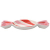 Deko-Schale in Bonbon-Design weiss / rot / rosa