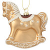 Baumschmuck Schaukelpferd mit Glitzer