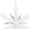 Baumschmuck Schneeflocke mit Glitzer