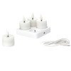 4 LED Wachsteelichter aufladbar