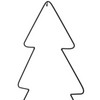 Kleiner Dekoteller Tannenbaum aus Metall
