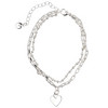 Damen Armband doppelreihig silber
