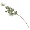 Kunstblume Tannenzweig in Frost-Optik
