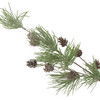Kunstblume Tannenzweig in Frost-Optik