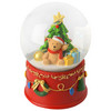 Schneekugel im weihnachtlichen Design rot / bunt