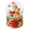 Schneekugel im weihnachtlichen Design rot / bunt