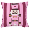 Kissenhülle im weihnachtlichen Design pink / lila