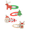 4 Haarspangen im weihnachtlichen Design