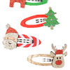 4 Haarspangen im weihnachtlichen Design