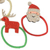 4 Haargummis im weihnachtlichen Design