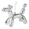 Baumschmuck Ballon-Hund glänzend silber