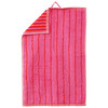Gästetuch aus Bio-Baumwolle pink / rot
