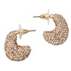 Damen Ohrstecker mit Ziersteinchen roségold