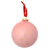 Weihnachtskugel mit Sternen rosa