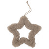Baumschmuck Stern aus Plüsch