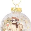 Weihnachtskugel mit Katzen-Motiv