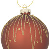 Weihnachtskugel mit Glitzer