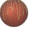 Weihnachtskugel mit Glitzer