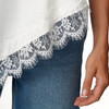 Damen Spitzenshirt mit kurzen Ärmeln