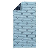 Handtuch mit Allover-Muster blau