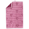 Gästetuch mit Allover-Muster rosa