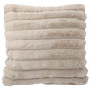 Kissenhülle in Streifen-Optik 45 x 45 cm beige