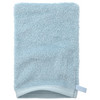 Waschhandschuh mit Bordüre hellblau