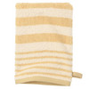 Waschhandschuh mit Streifenmuster beige / creme
