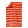 Gästetuch mit Streifenmuster orange / rosa