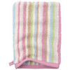 Waschhandschuh mit bunten Streifen rosa / bunt