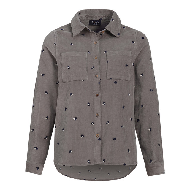 Damen Cordbluse