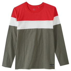 S.Oliver Jungen Langarmshirt – Gestreift, Mit Druckknöpfen, Regular Fit, Aus Weichem Material