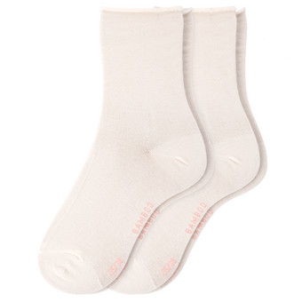 2 Paar Damen Socken mit Viskose aus Bambus