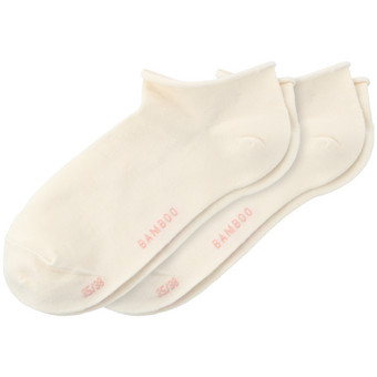 2 Paar Damen Sneaker-Socken mit Rollbündchen