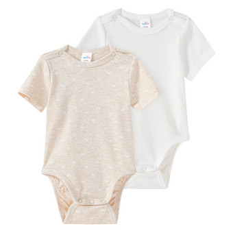 2 Baby Bodys mit Bio-Baumwolle