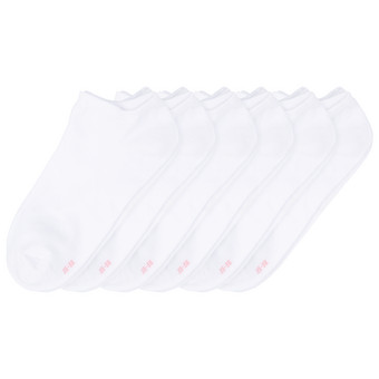 6 Paar Damen Sneaker-Socken unifarben