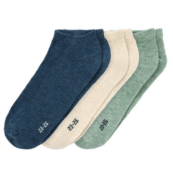 3 Paar Jungen Sneaker-Socken meliert