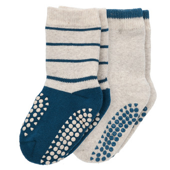 2 Paar Baby Krabbelsocken aus Frottee