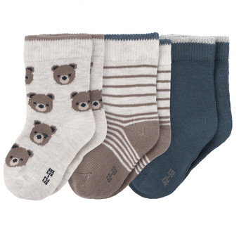 3 Paar Baby Socken mit Bio-Baumwolle