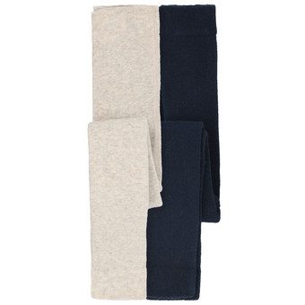 2 Baby Frottee-Leggings unifarben