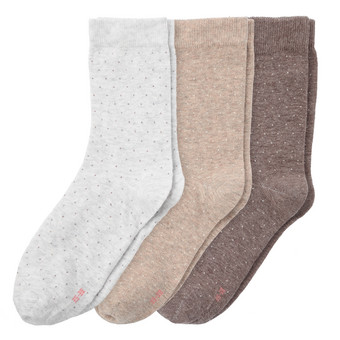 3 Paar Damen Socken mit Baumwolle
