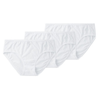 3 Damen Slips mit Mäusezähnchen-Spitze