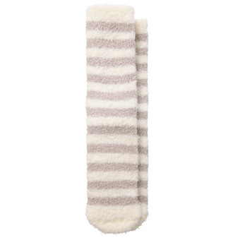 1 Paar Damen Kuschelsocken mit Streifen