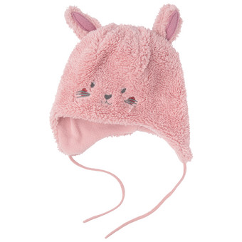Baby Mütze mit Plüsch