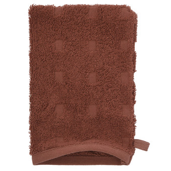 Waschhandschuh mit grafischer Struktur