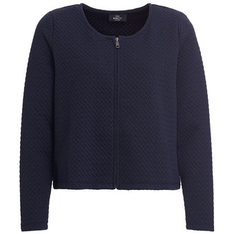 Damen Sweatjacke aus strukturiertem Material | Ernsting's family Damen Sweatjacke aus strukturiertem Material | Ernsting's family