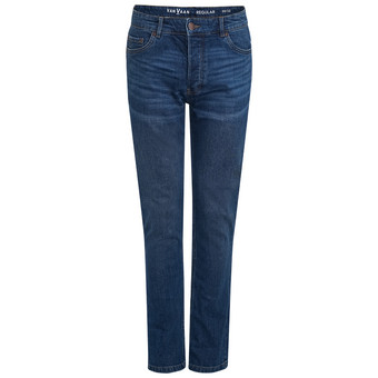 Herren Regular-Jeans mit Used-Waschung