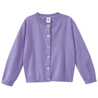 Mädchen Strickjacke unifarben